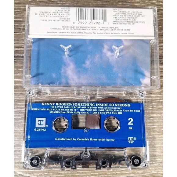 Kenny Rogers Something Inside So Strong 1989 Reprise Records Cassette Tape - Picture 2 of 3